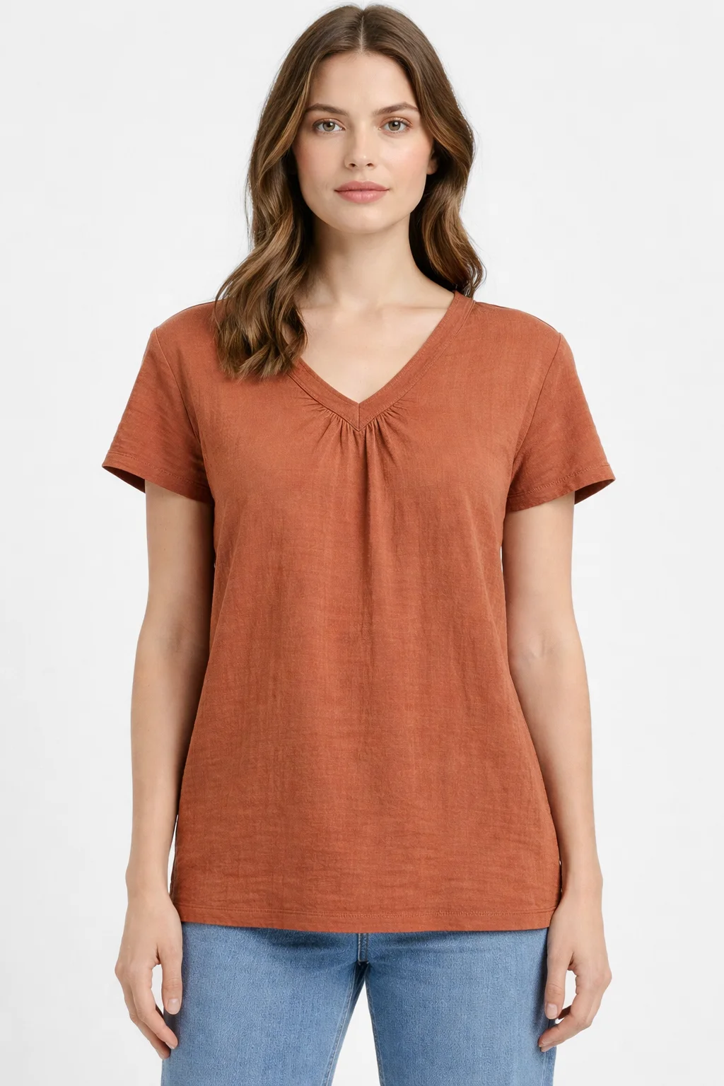 top damski - JDYGRY S/S TOP WVN