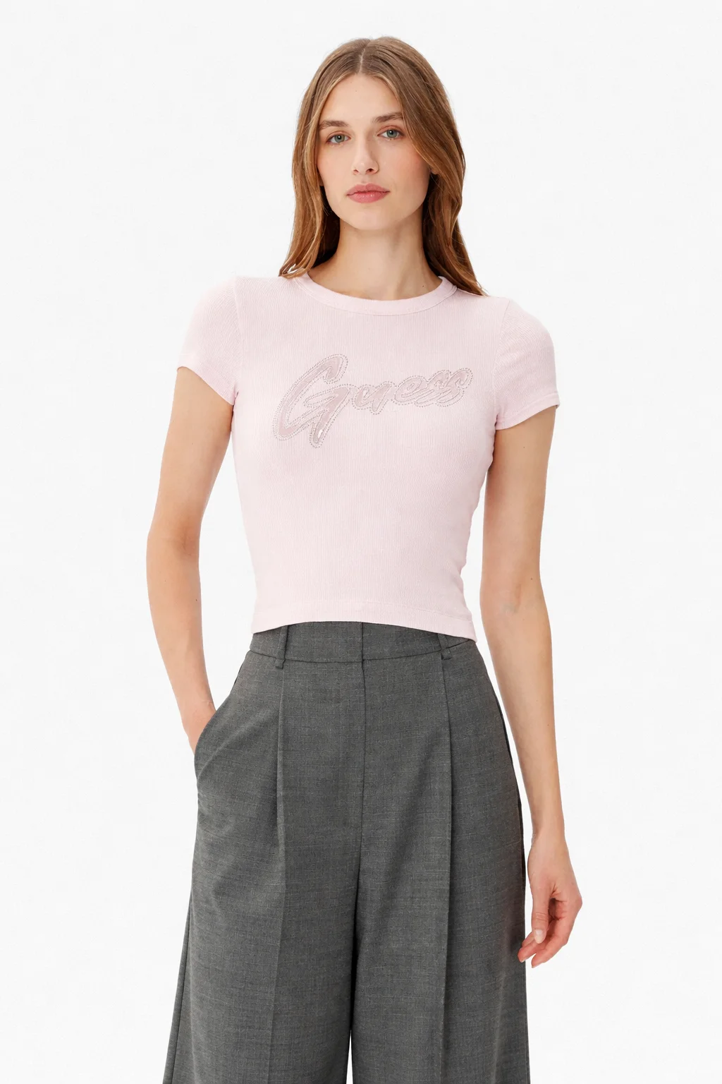 t-shirt damski - Slim Fit