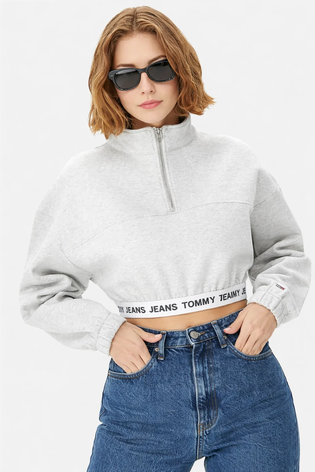 bluza damska - Cropped Fit